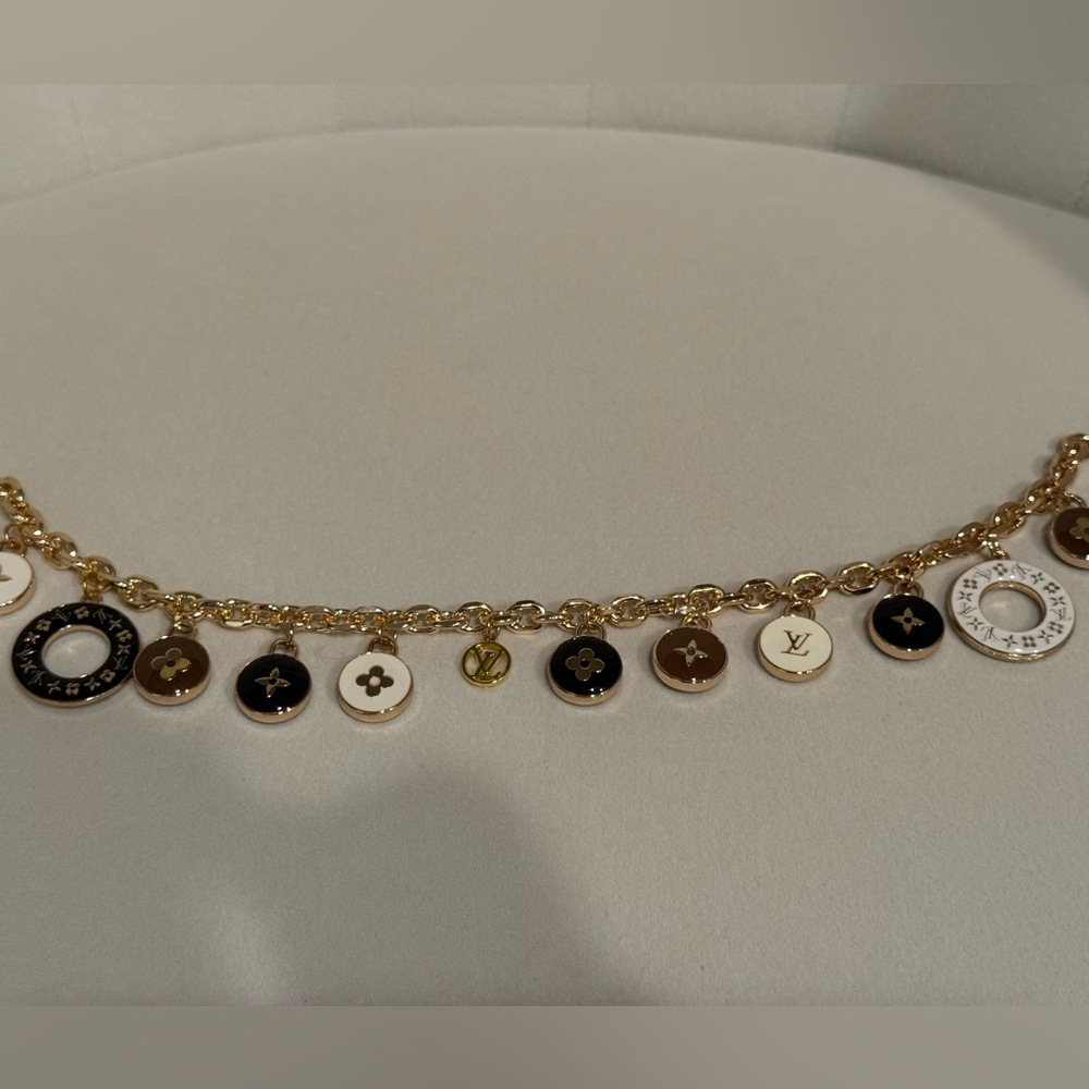 Bag Charm with Upcycled LV charms